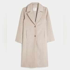 Hollister Wool Blend Longline Coat